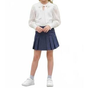 NEW LITTLE OLIN shimmer blouse in white